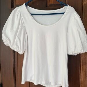 Old Navy White Puff Sleeve Blouse